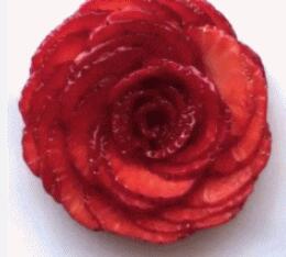 水果玫瑰花制作方法 简单好看的水果玫瑰花(图解