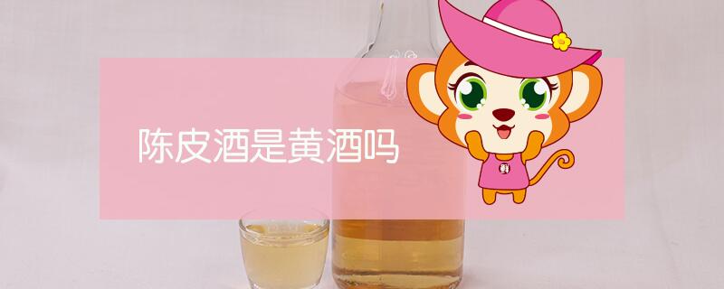 陈皮酒是黄酒吗