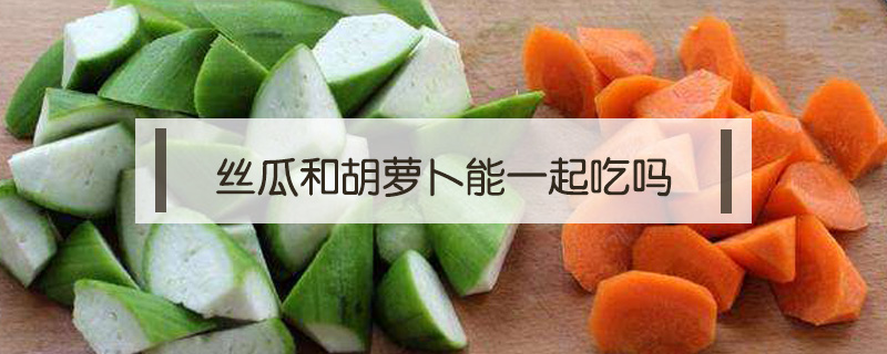 丝瓜和胡萝卜能一起吃吗