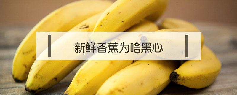 新鲜香蕉为啥黑心