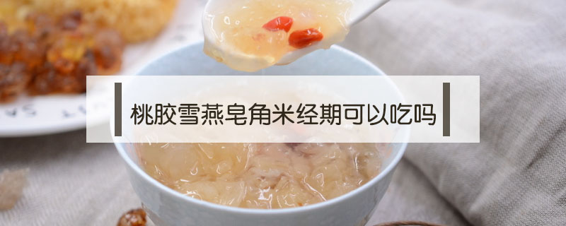 桃胶雪燕皂角米经期可以吃吗