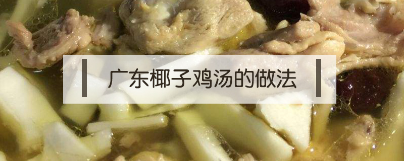 广东椰子鸡汤的做法