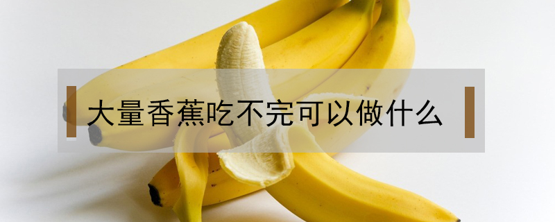 大量香蕉吃不完可以做什么