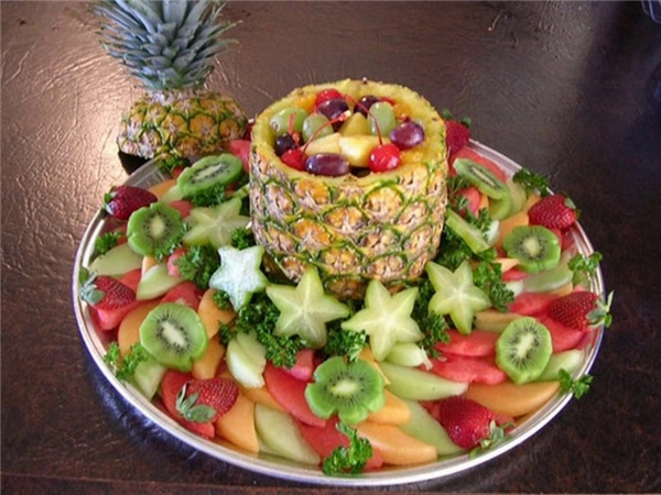 简单又好看的七夕水果拼盘 用于表白和庆祝的创意水果拼盘