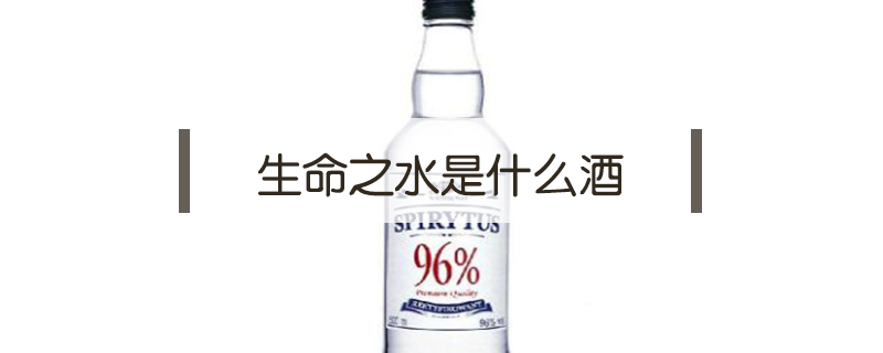 生命之水是什么酒