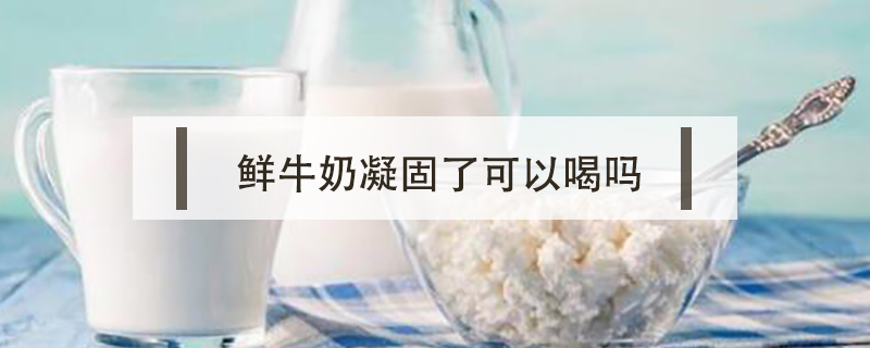 鲜牛奶凝固了可以喝吗