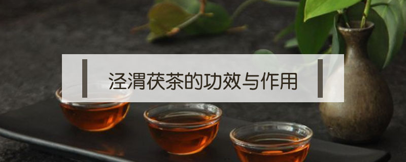 泾渭茯茶的功效与作用