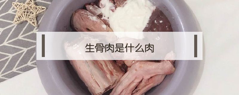 生骨肉是什么肉