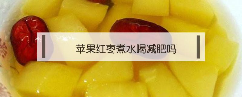 苹果红枣煮水喝减肥吗