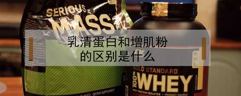 乳清蛋白和增肌粉的区别是什么