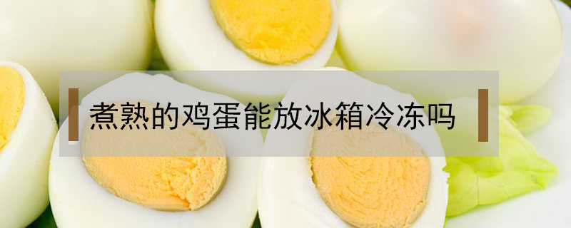 煮熟的鸡蛋能放冰箱冷冻吗