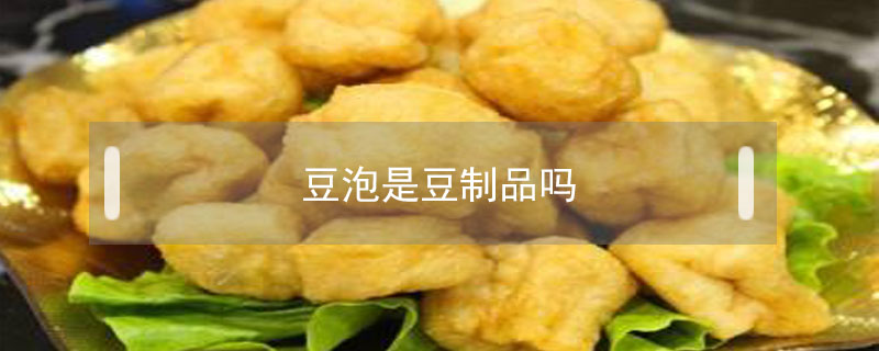 豆泡是豆制品吗